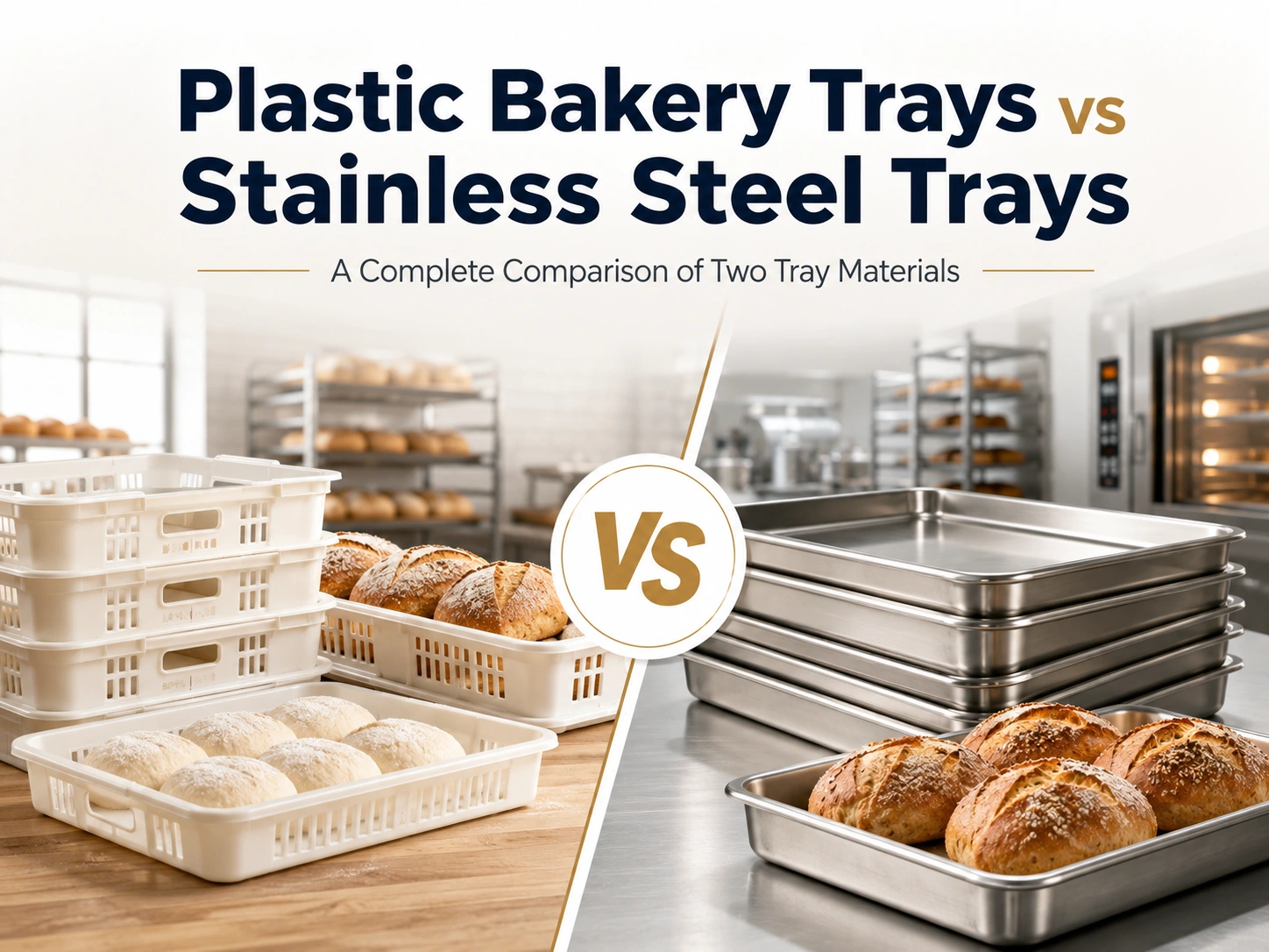 Mga Plastic Bakery Tray kumpara sa Stainless Steel Tray Isang Kumpletong Paghahambing ng Dalawang...